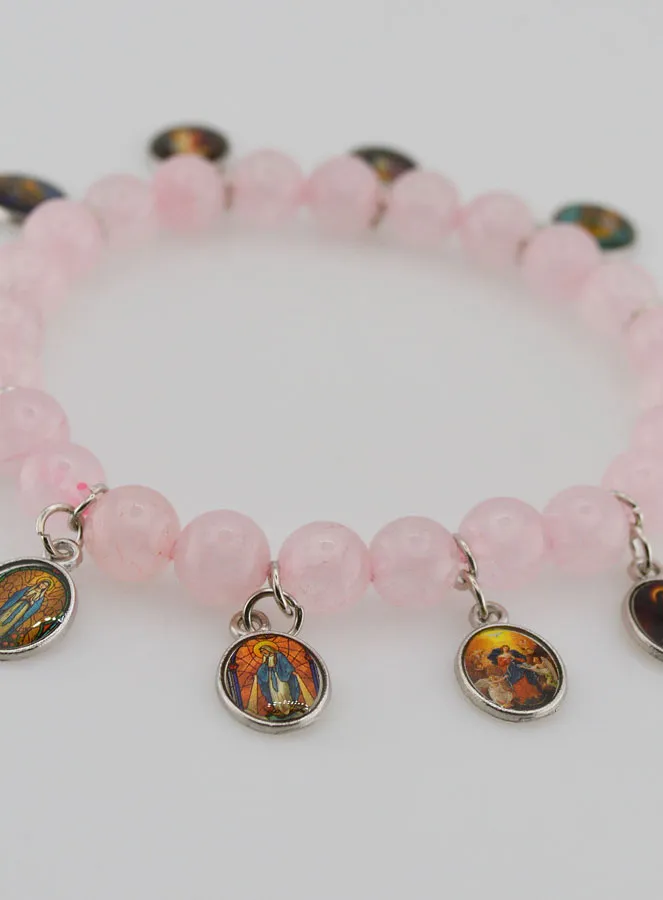 Armband der 12 Heiligen – Rosa Steine (pic 3)