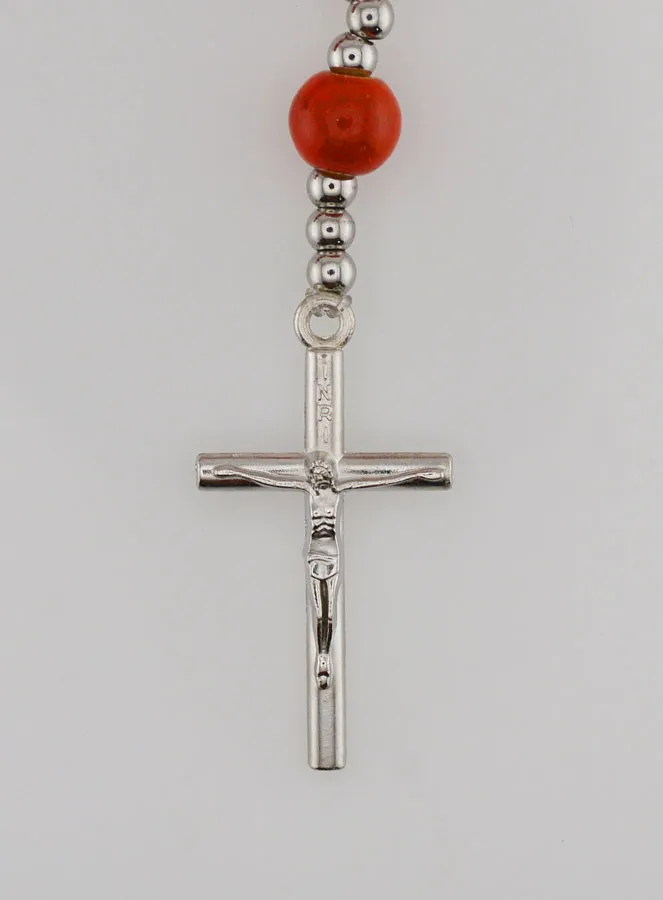 Elastischer Rosenkranz aus Keramik – Heiliges Herz Jesu (pic 3)
