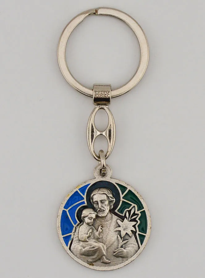 Schlüsselanhänger Heiliger Joseph aus Emaille (pic 1)