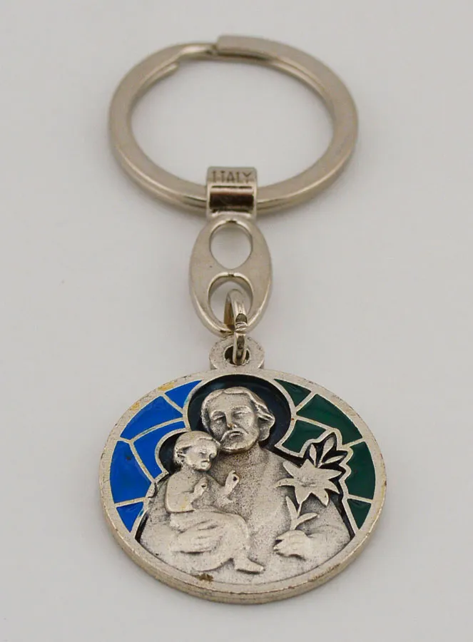 Schlüsselanhänger Heiliger Joseph aus Emaille (pic 2)