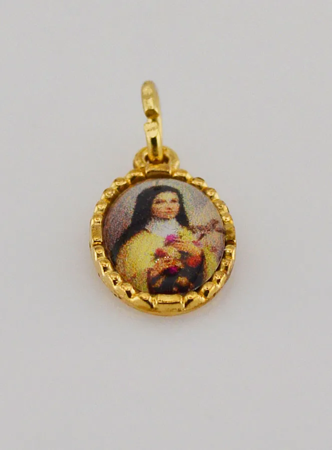 Medaille mit Gedrehtem Rand 15mm – Heilige Theresa (pic 2)