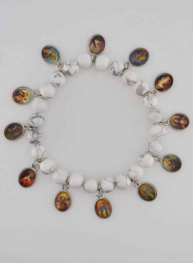 Armband der 12 Heiligen – Weisse Steine (pic 1)