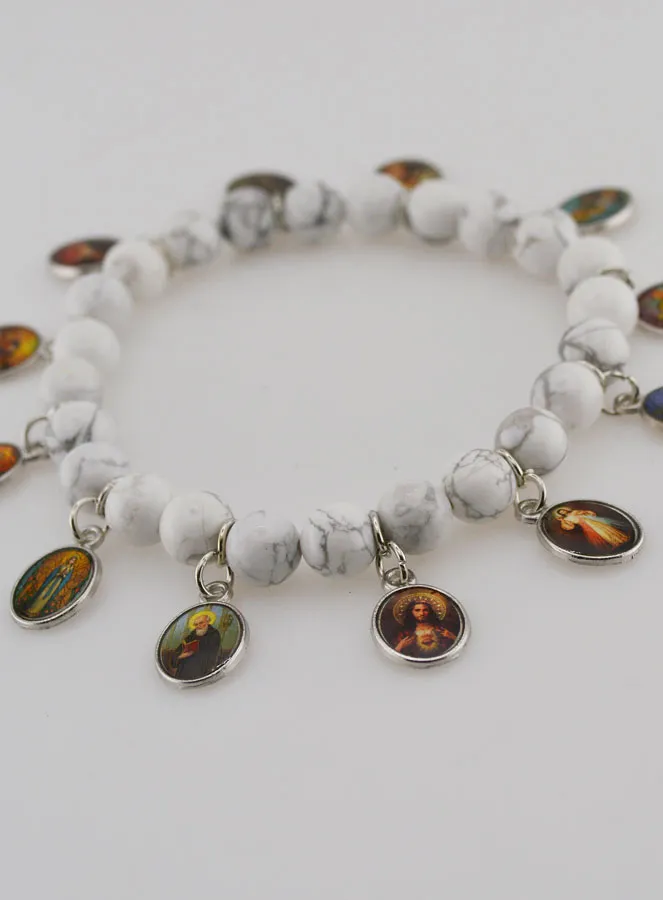 Armband der 12 Heiligen – Weisse Steine (pic 3)