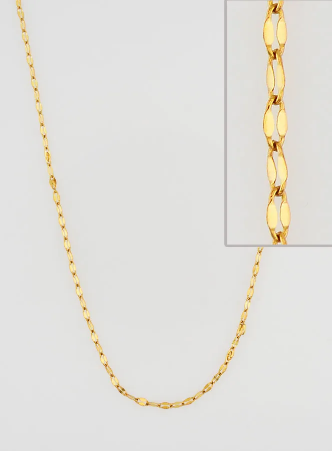 Goldfarbene Kette mit Sequin Gliederung – 60cm (pic 1)
