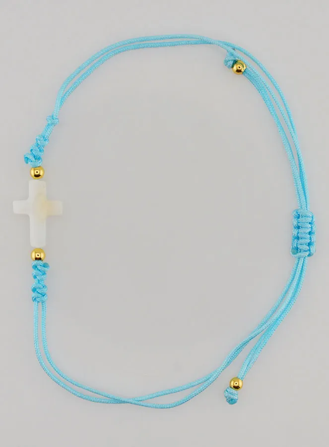 Armband mit Kreuz – Blau (pic 1)