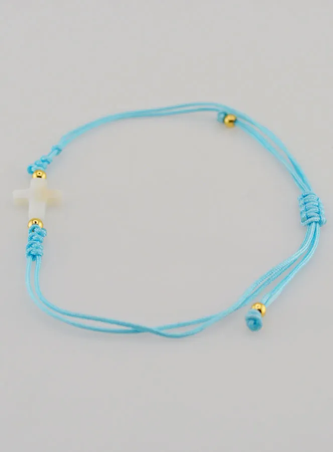 Armband mit Kreuz – Blau (pic 2)