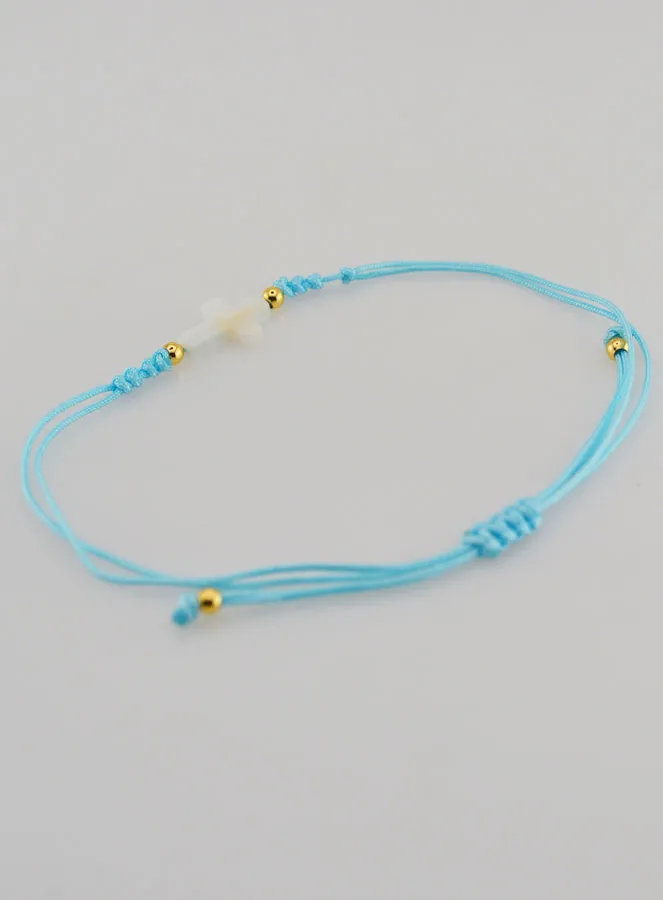 Armband mit Kreuz – Blau (pic 4)