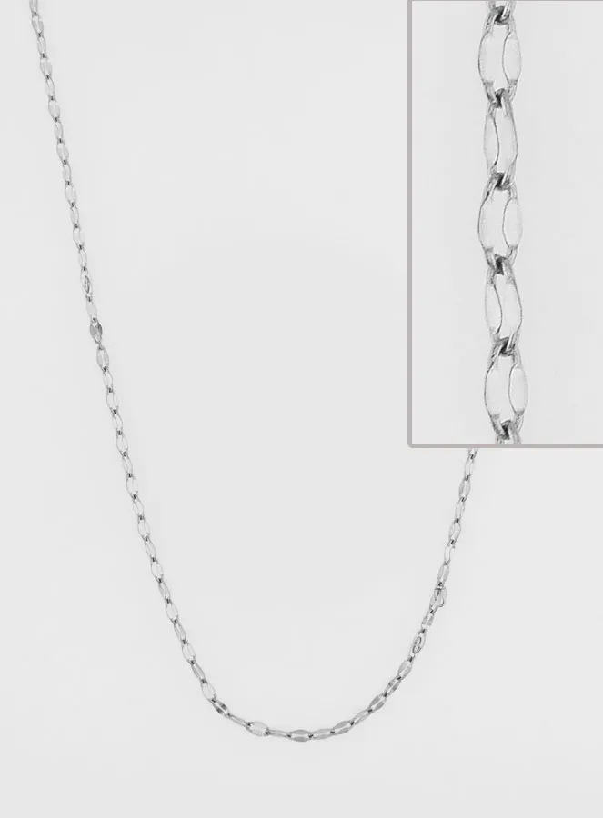 Edelstahlkette mit Sequin Pailletten Gliederung – 60cm (pic 1)