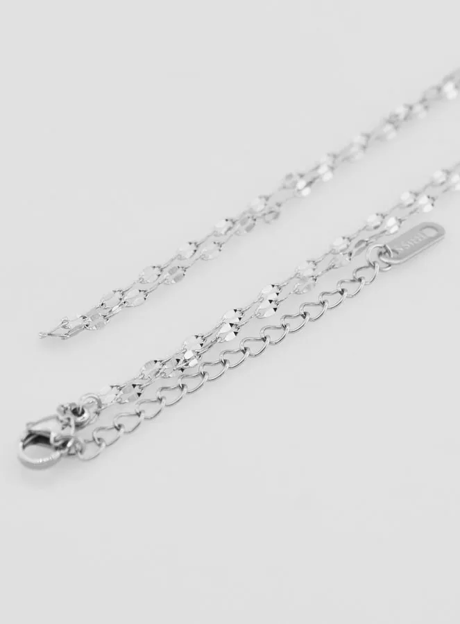 Edelstahlkette mit Sequin Pailletten Gliederung – 60cm (pic 4)