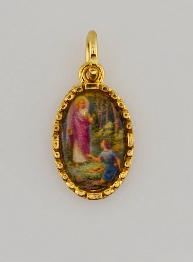 Medaille mit Gedrehtem Rand 15mm – Erzengel Raphael (pic 1)