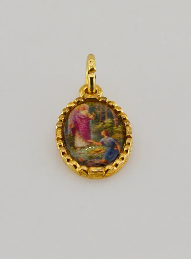 Medaille mit Gedrehtem Rand 15mm – Erzengel Raphael (pic 2)