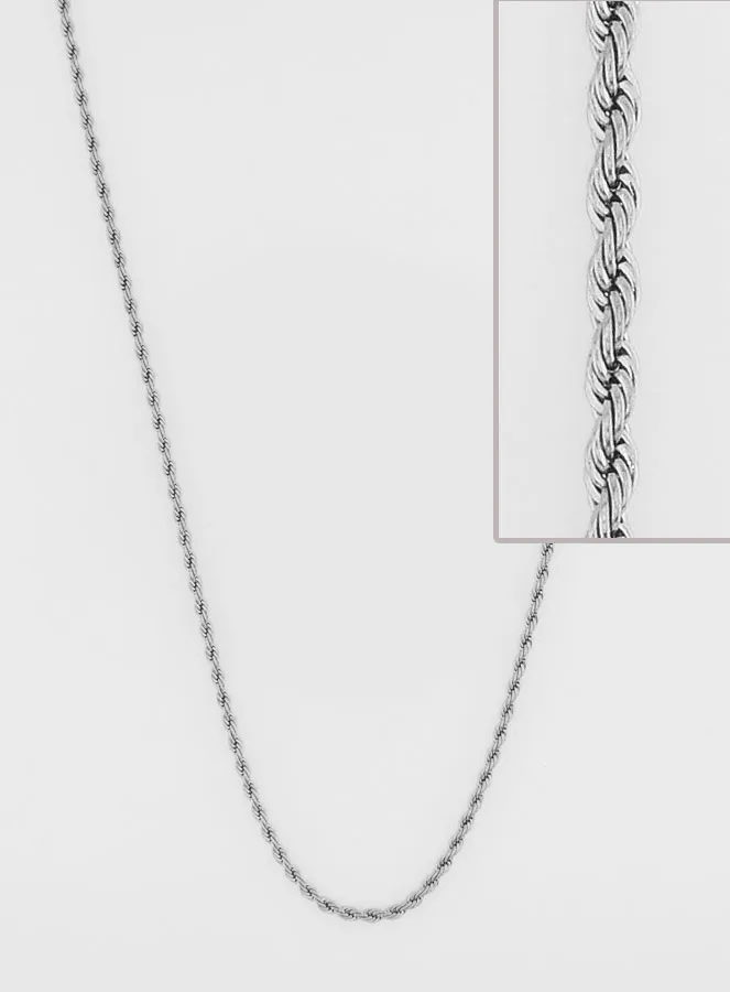 Edelstahlkette mit Gedrehten Gliederung – 50cm (pic 1)