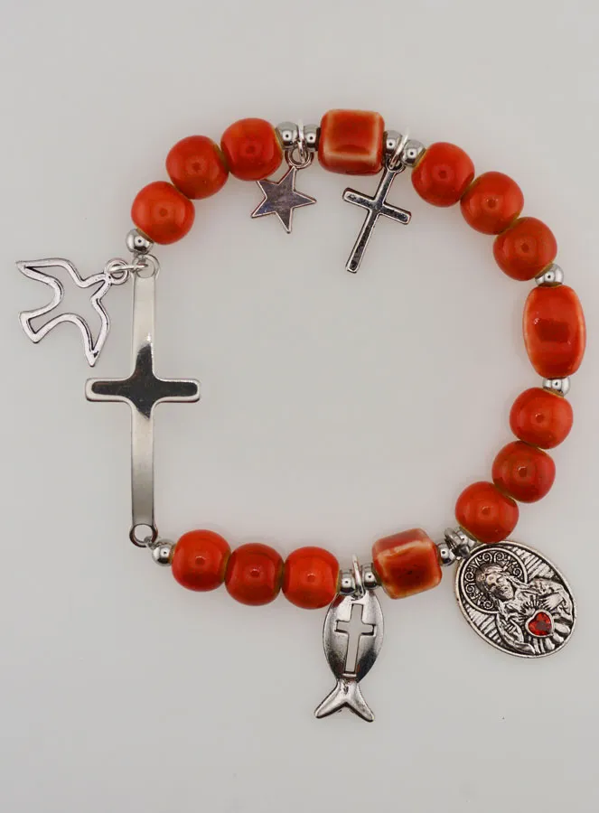 Keramik Armband – Heiligstes Herz Jesu (pic 1)