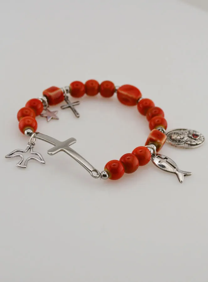 Keramik Armband – Heiligstes Herz Jesu (pic 3)