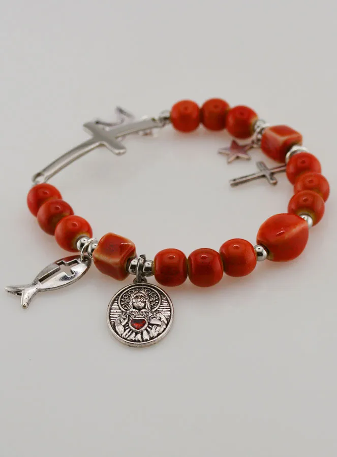 Keramik Armband – Heiligstes Herz Jesu (pic 4)