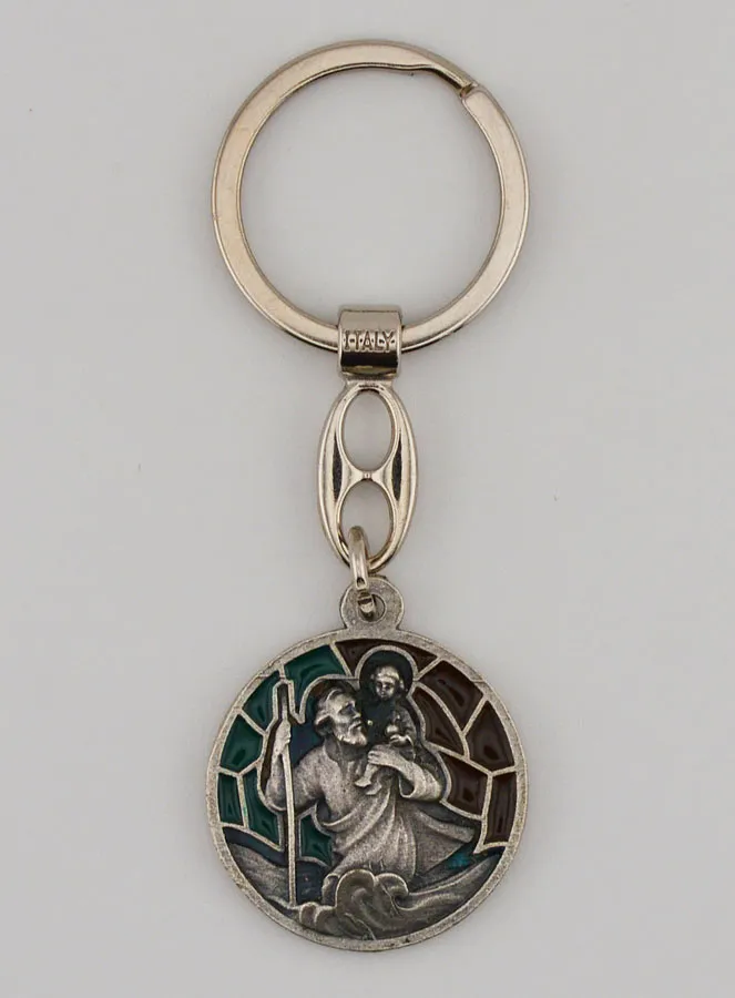 Emaille Schlüsselanhänger Sankt Christophorus (pic 1)