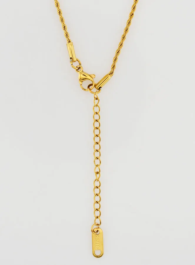 Goldkette mit Gedrehter Gliederung – 50cm (pic 2)