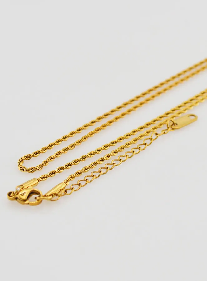 Goldkette mit Gedrehter Gliederung – 50cm (pic 3)