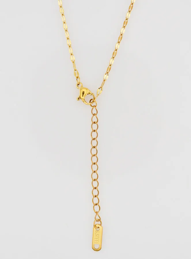 Goldfarbene Kette mit Sequin Gliederung – 50cm (pic 2)