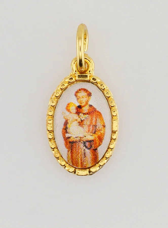 Medaille mit Gedrehtem Rand 15mm – Heiliger Antonius (pic 1)