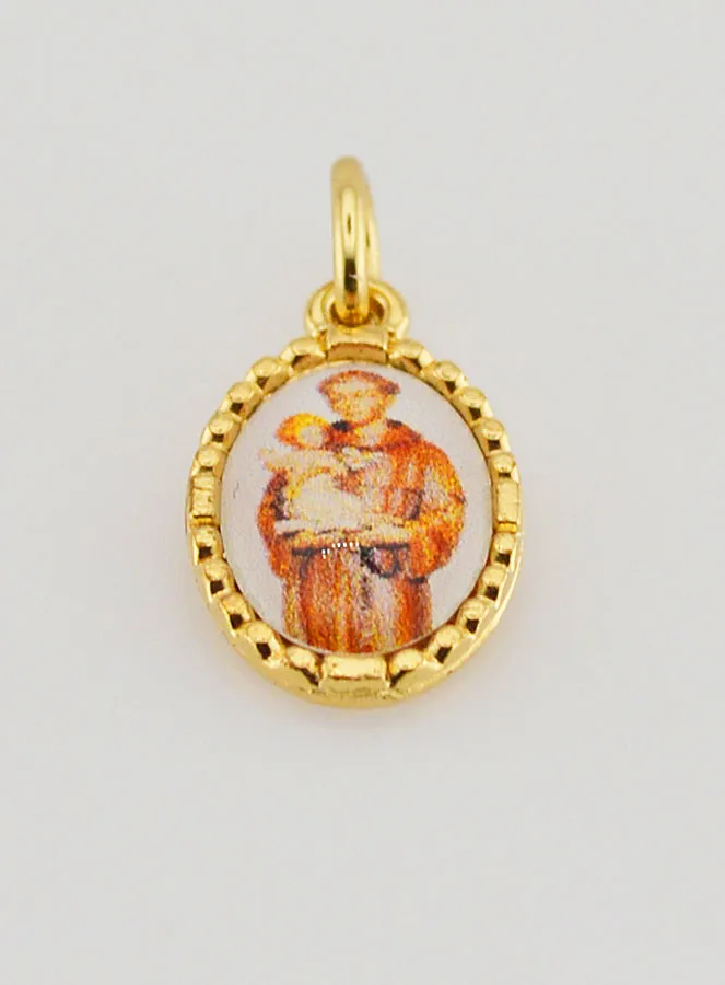 Medaille mit Gedrehtem Rand 15mm – Heiliger Antonius (pic 2)