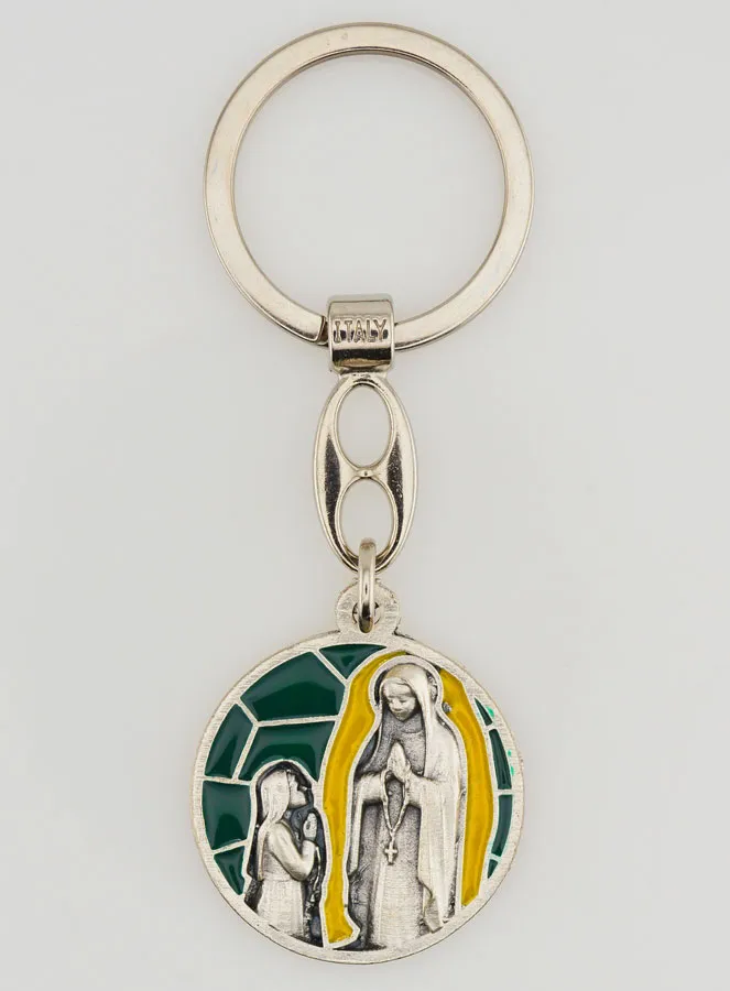 Schlüsselanhänger aus Emaille Erscheinungen von Lourdes (pic 1)