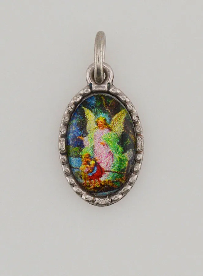 Medaille mit Gedrehtem Rand 15mm – Schutzengel (pic 1)