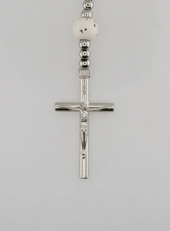 Elastischer Rosenkranz aus Keramik – Heiliges Herz Mariens (pic 3)