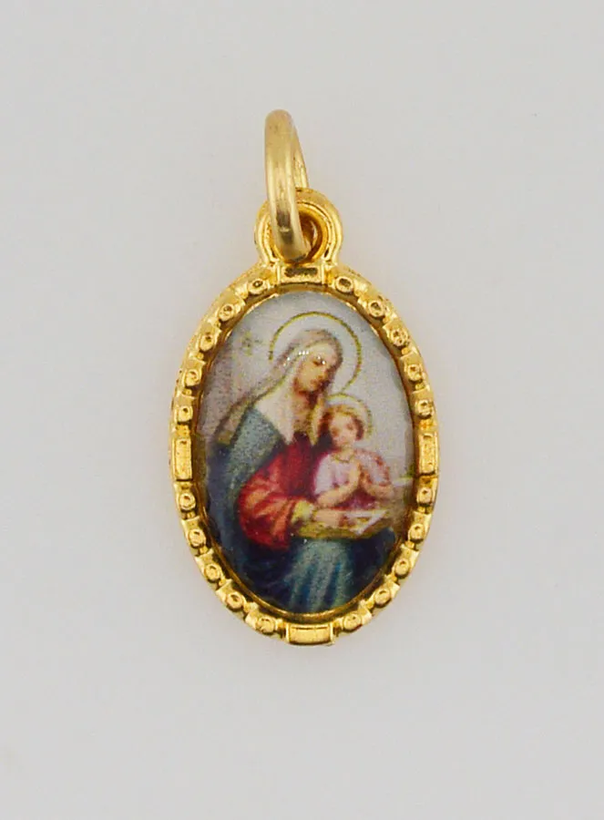 Medaille mit Gedrehtem Rand 15mm – Heilige Anna (pic 1)