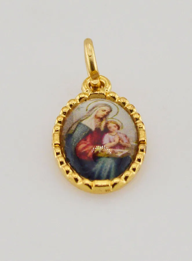 Medaille mit Gedrehtem Rand 15mm – Heilige Anna (pic 2)