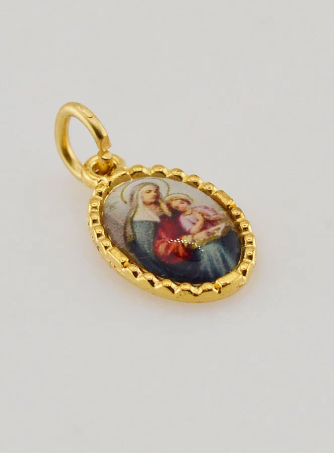 Medaille mit Gedrehtem Rand 15mm – Heilige Anna (pic 3)