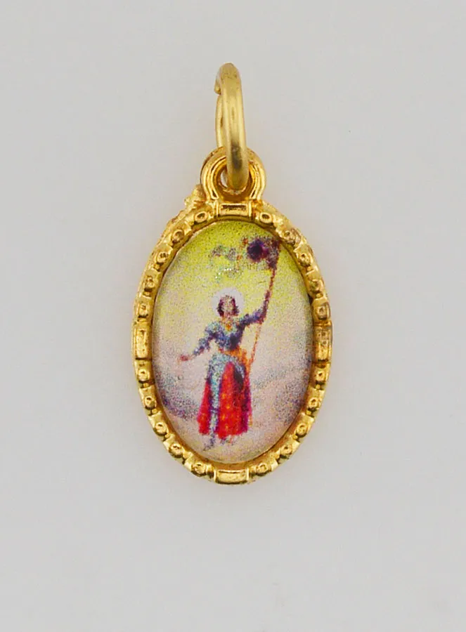 Medaille mit Gedrehtem Rand 15mm – Heilige Jeanne d’Arc (pic 1)