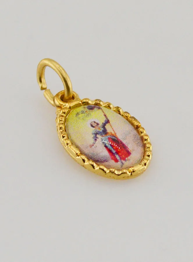 Medaille mit Gedrehtem Rand 15mm – Heilige Jeanne d’Arc (pic 3)