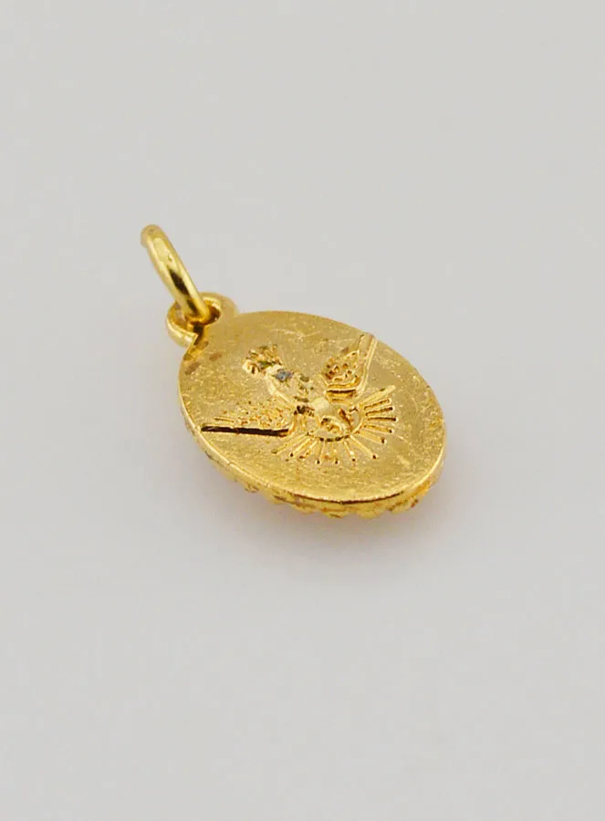 Anhänger mit Gedrehtem Rand 15mm – Heiliger Josef (pic 4)