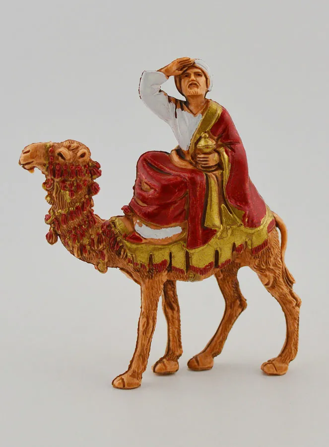 Krippenfiguren Die Heiligen Drei Könige auf einem Kamel – 6cm (pic 2)