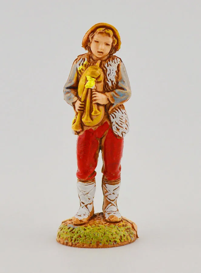 Krippenfigur Musiker mit Dudelsack – 6 cm (pic 1)