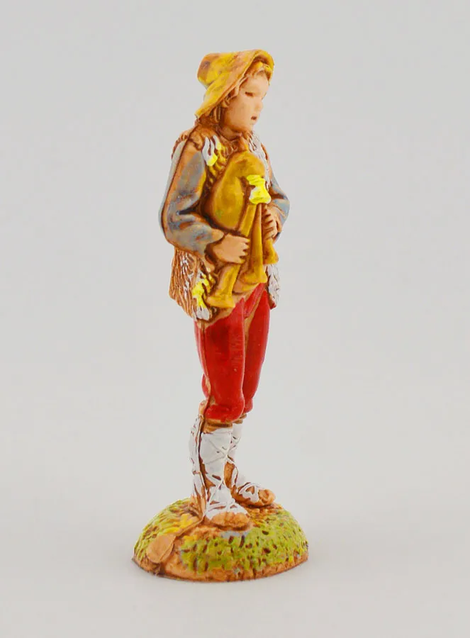 Krippenfigur Musiker mit Dudelsack – 6 cm (pic 3)