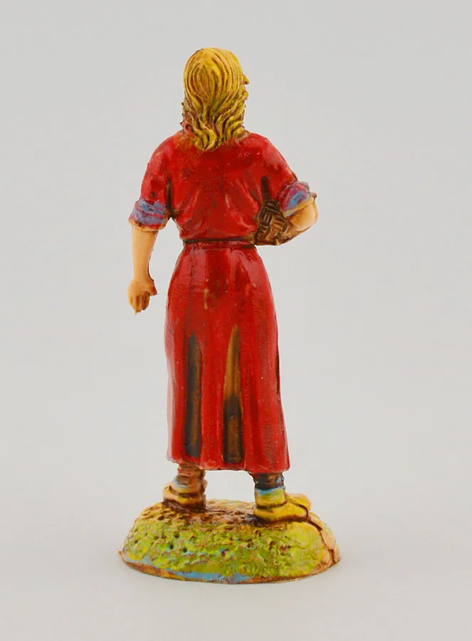 Krippenfigur Frau mit Korb – 6 cm (pic 4)