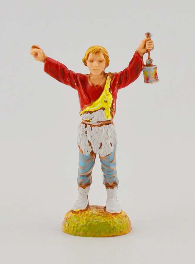 Krippenfigur Hirte mit Laterne – 6 cm (pic 1)