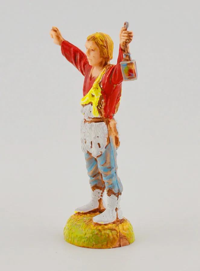 Krippenfigur Hirte mit Laterne – 6 cm (pic 2)