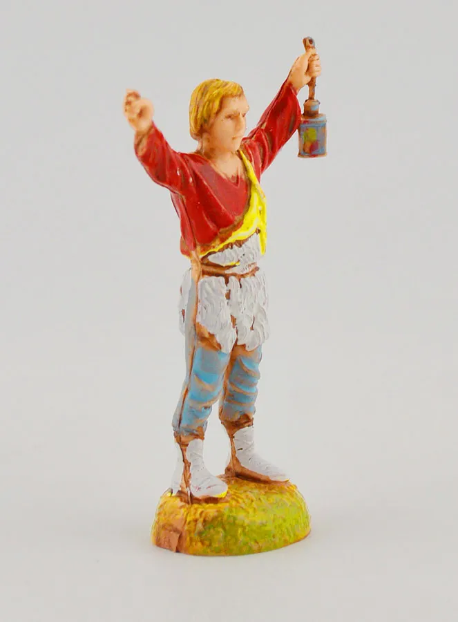 Krippenfigur Hirte mit Laterne – 6 cm (pic 3)