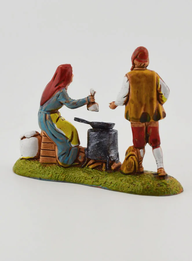 Krippenfigur Kastanienverkäuferin – Höhe 6 cm (pic 4)
