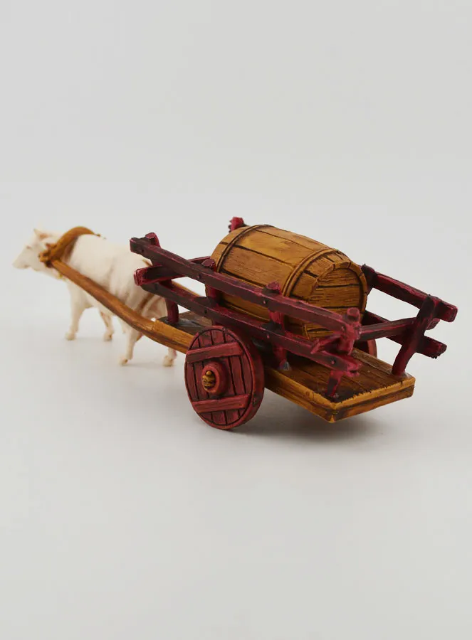 Krippenfigur Ochsenkarre und Fass – Höhe 6 cm (pic 2)