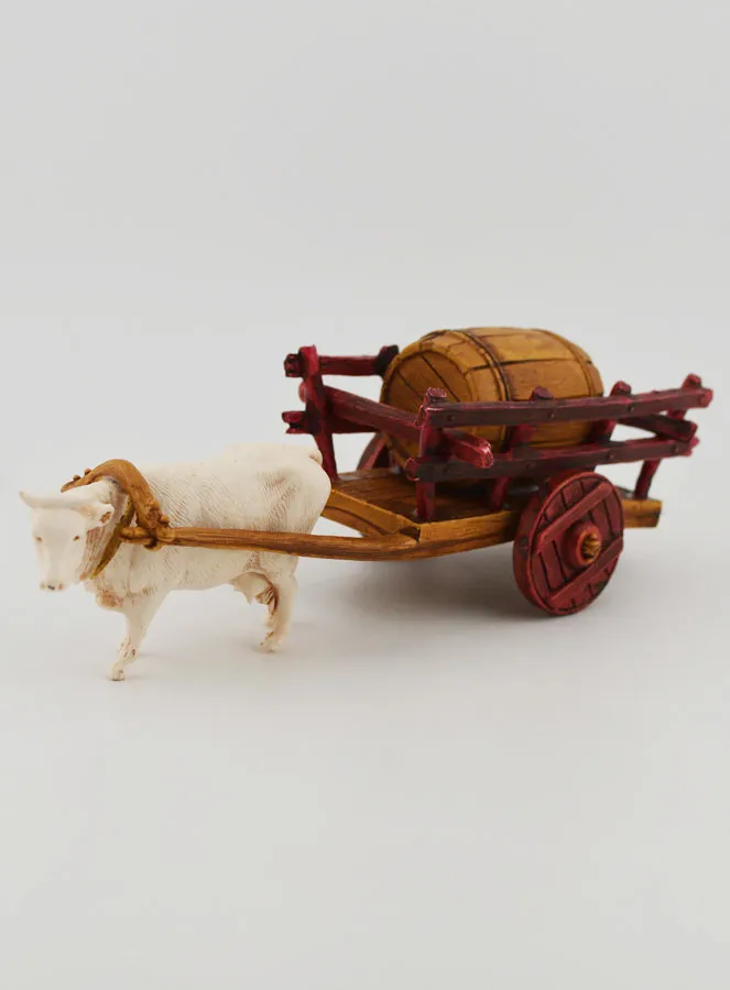 Krippenfigur Ochsenkarre und Fass – Höhe 6 cm (pic 3)