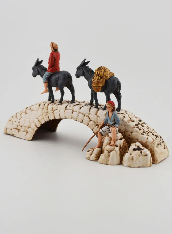 Krippenfigur Esel auf einer Brücke – Höhe 6 cm (pic 2)