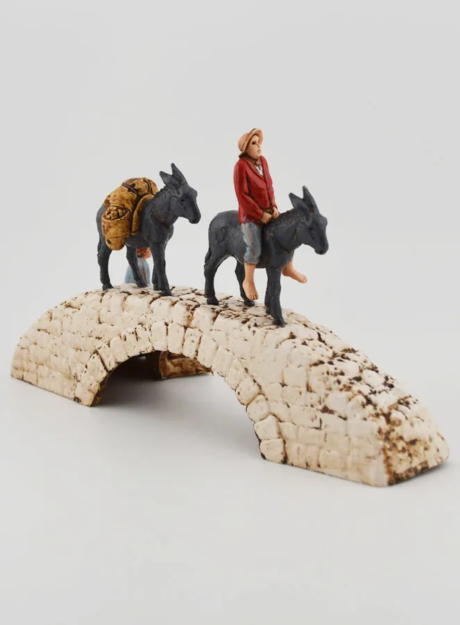 Krippenfigur Esel auf einer Brücke – Höhe 6 cm (pic 4)