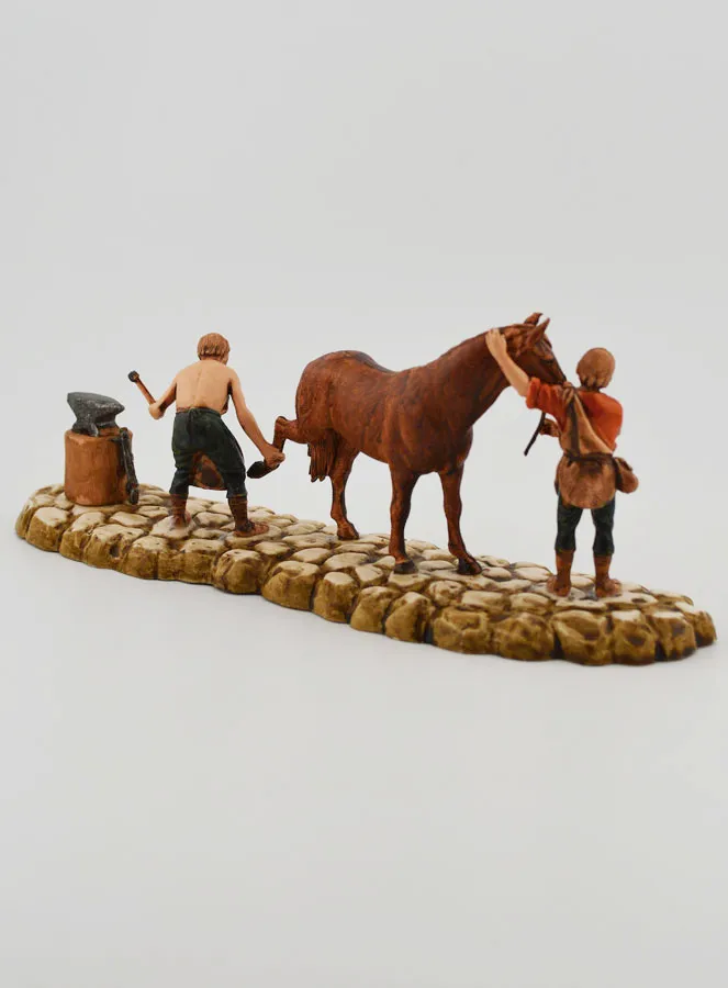 Krippenfigur Hufschmied – Höhe 6 cm (pic 4)