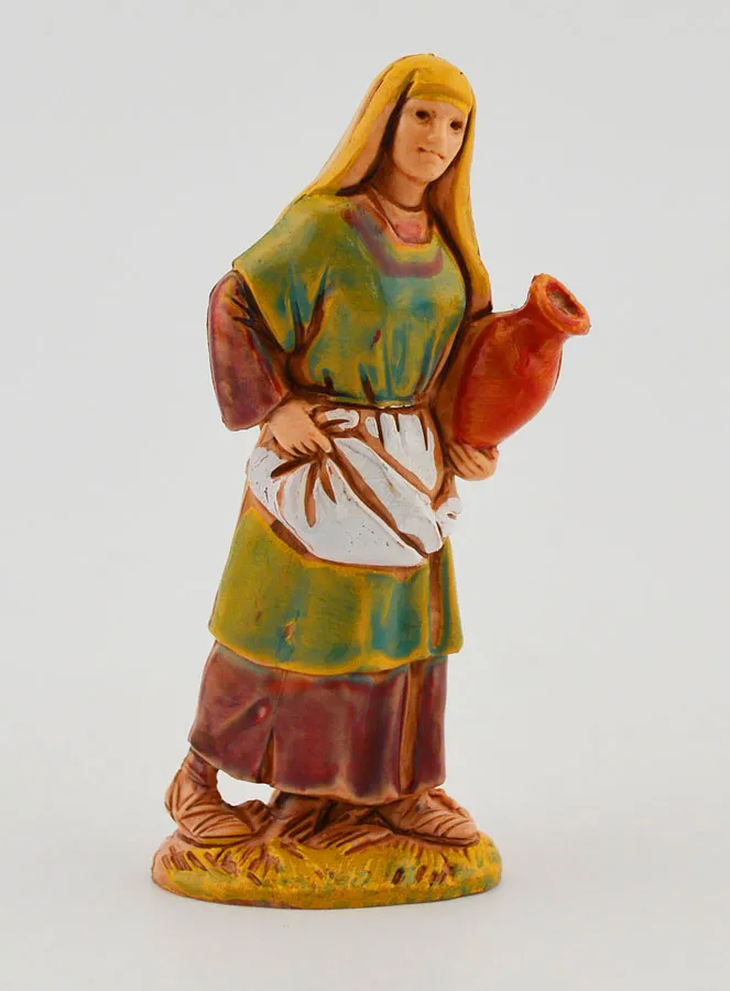 Krippenfigur Frau mit Krug – 6 cm (pic 1)