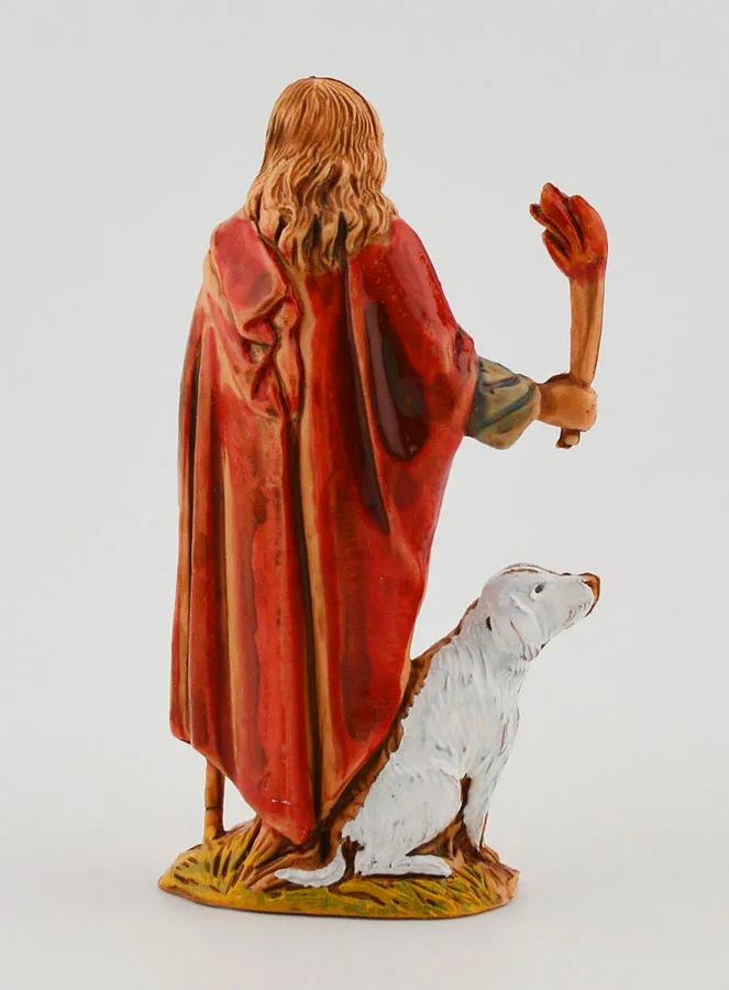 Krippenfigur Nachtwächter und sein Hund – 6 cm (pic 4)