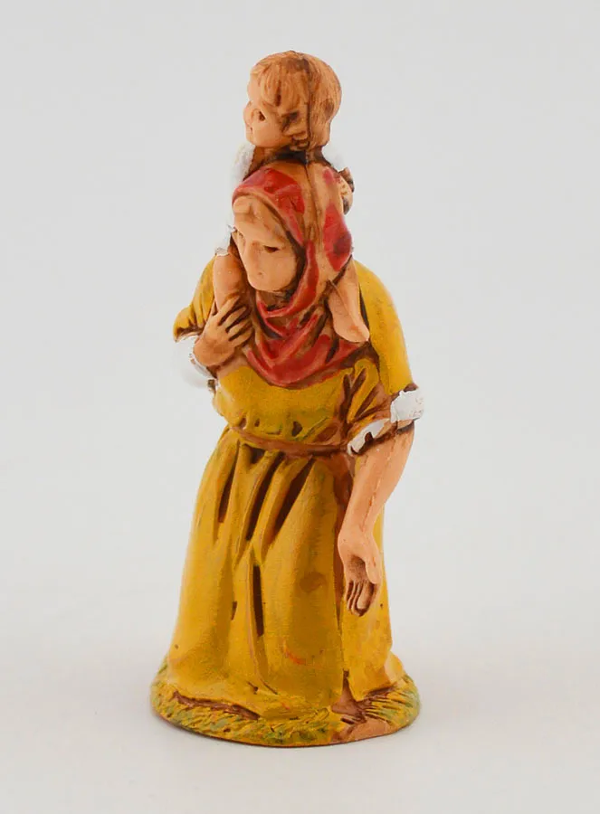 Krippenfigur Bettlerin mit Kind – 6 cm (pic 2)